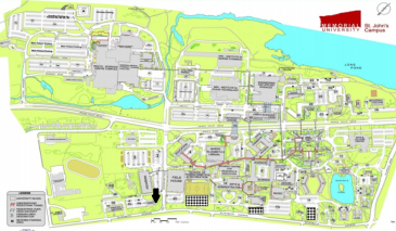 MUN campus map to St. Augustine church